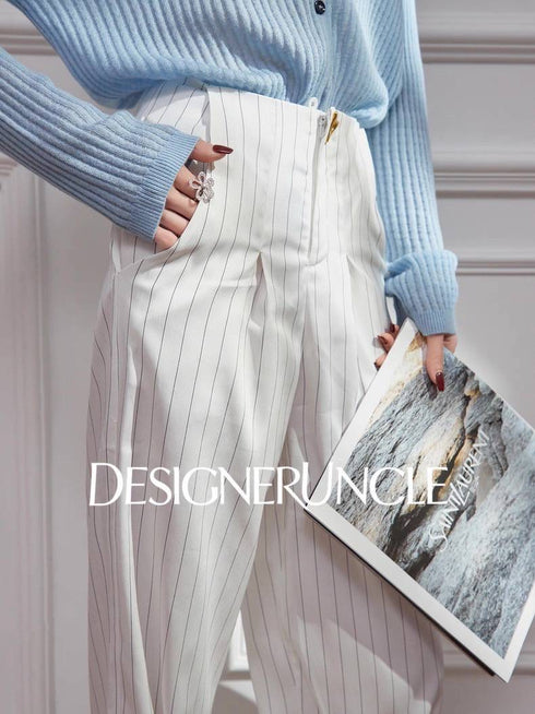 Stripe Wide Leg Trouser